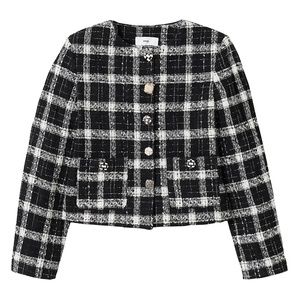 Mango  Check Tweed Jacket in XL